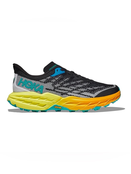 Hoka Shoes - HOKA ONE ONE Speedgoat 5 Black Evening Primrose Trail Running Sneaker Size 9.5B